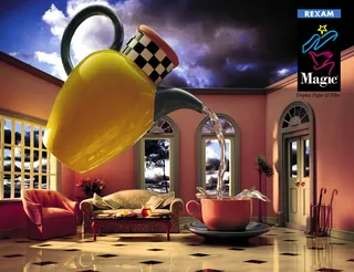 茶与茶壶创意广告图片