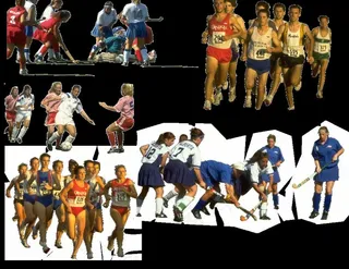 体育活动 捧球 足球 跑步图片