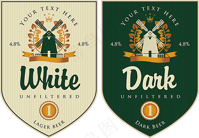 啤酒浓度标签设计
