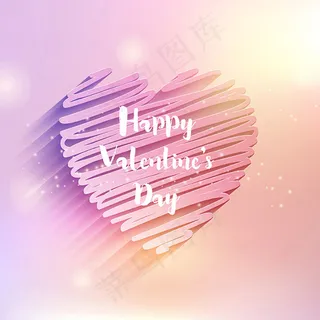 情人节爱心涂鸦矢量素材