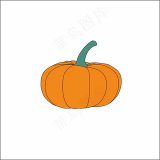 南瓜卡通 南瓜矢量图