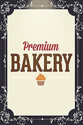 花纹边框冰激淋菜单