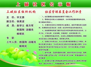 上碱社区公示板图片