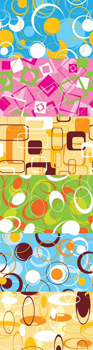 六款抽象几何背景矢量素材 六款抽象几何背景矢量素材