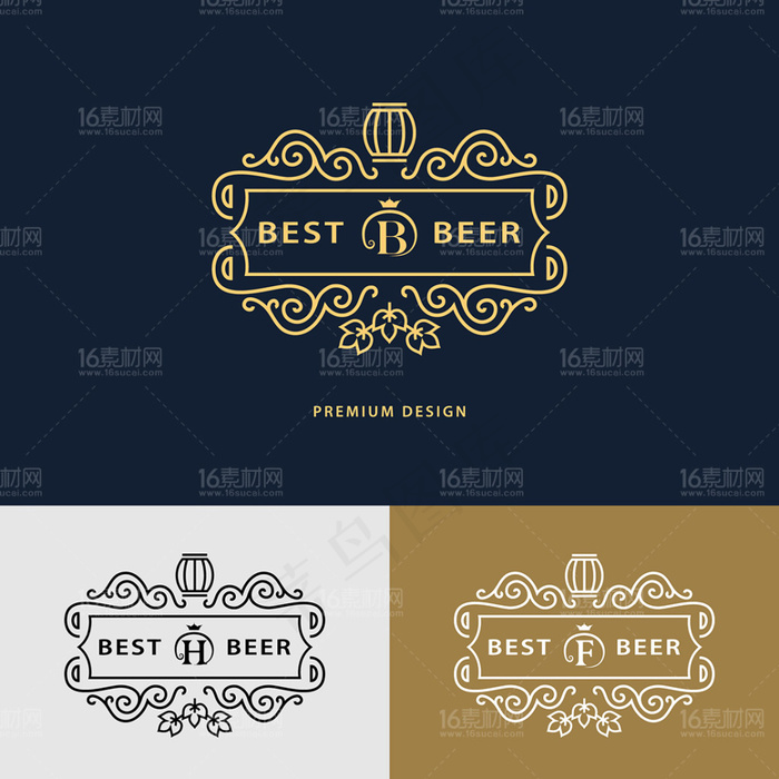 时尚英文标志设计矢量素材