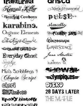 100款线条优美、富有童趣的嘻哈英...