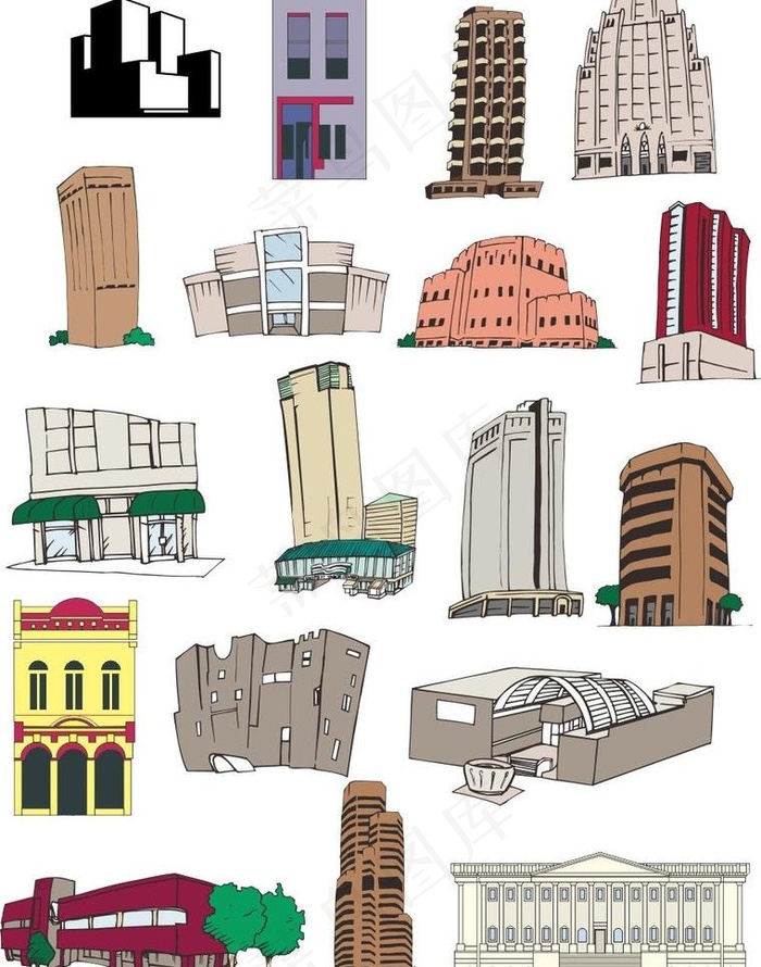 建筑素材图片