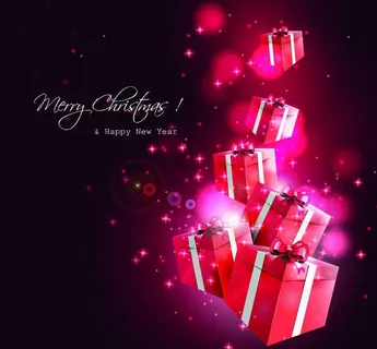 圣诞节礼物矢量素材图片