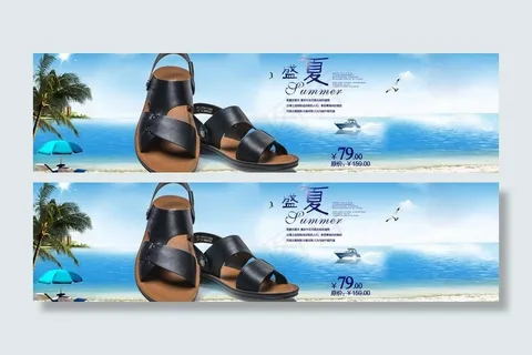 凉鞋海报