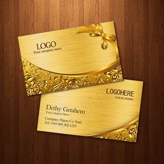 高档金属质感名片模板下载PSD