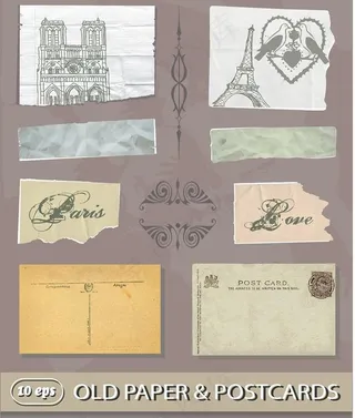 法国巴黎素材设计图片