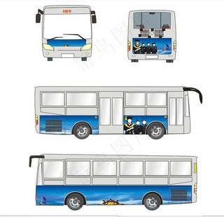 公交车身广告示意尺寸