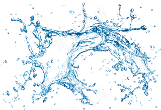 水纹水波纹浪花水珠夏季素材