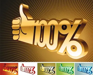 促销拇指手势矢量素材