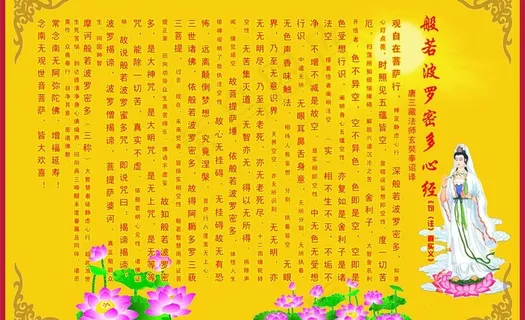般若波罗密心经图片