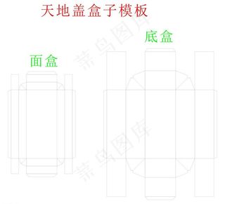 天地盖盒子设计模板图片