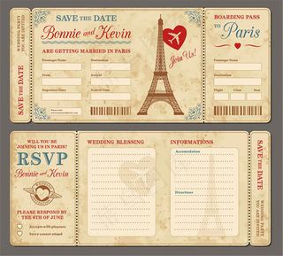 复古的机票图片设计ai素材