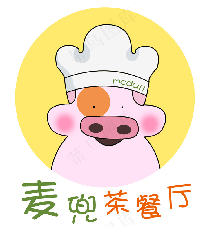 麦兜茶餐厅图片psd模版下载