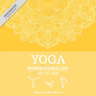 黄色背景矢量图