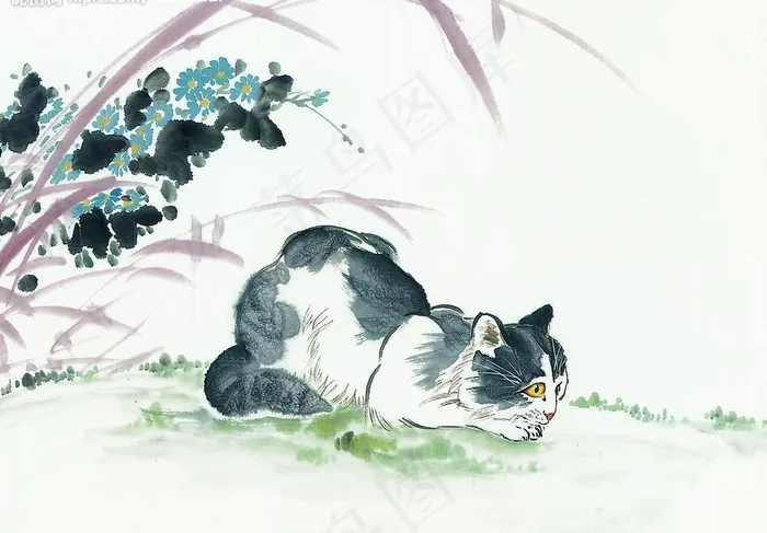 中国画--猫(51张)图片
