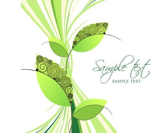 绿色背景矢量素材图片