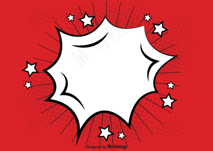 漫画风格矢量背景