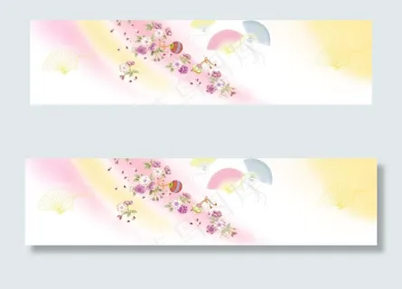 屏风图案 樱花扇图片