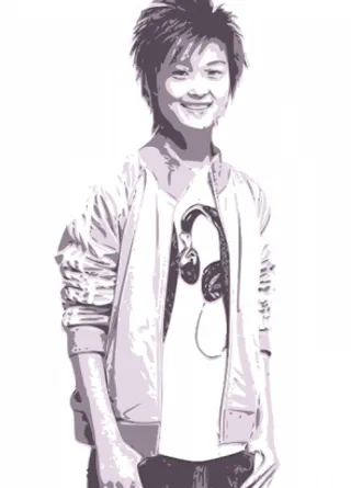 超女的矢量图形