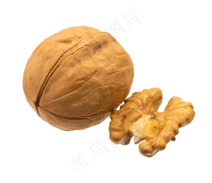 黄色核桃核桃仁,免抠元素
