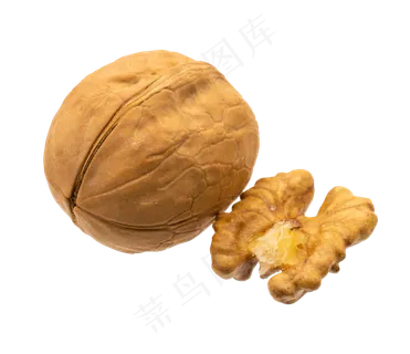 黄色核桃核桃仁,免抠元素