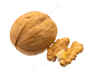 黄色核桃核桃仁,免抠元素