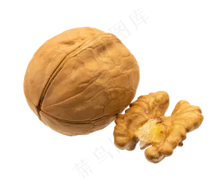 黄色核桃核桃仁,免抠元素