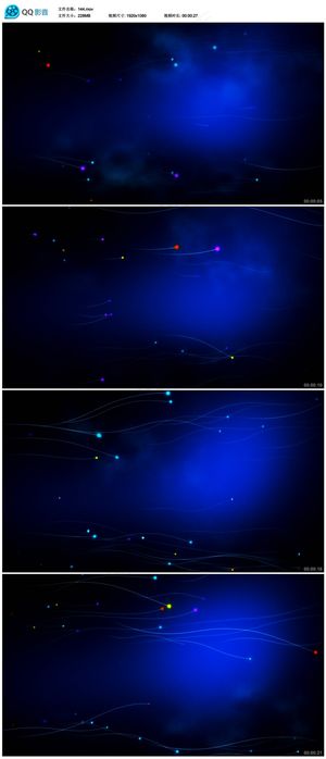 蓝色星空视频素材