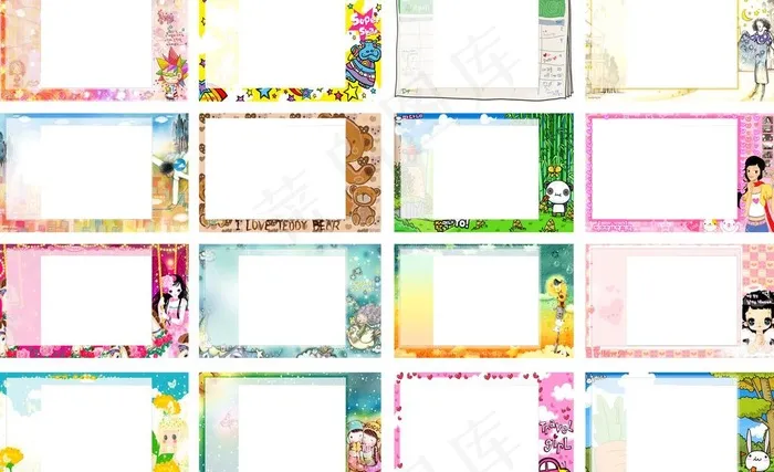 边框 相框（分层不精细）图片(9449X6299(DPI:200))psd模版下载