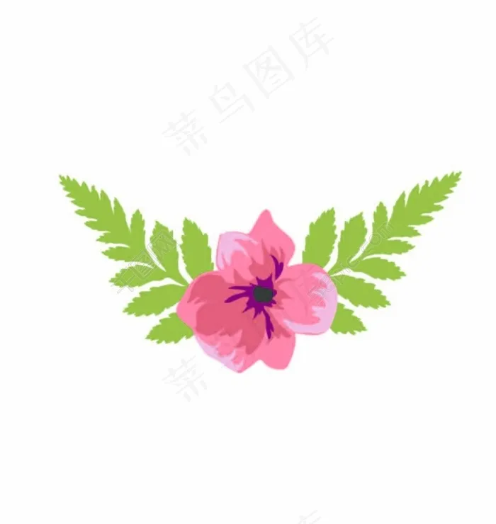 花边草ai矢量模版下载
