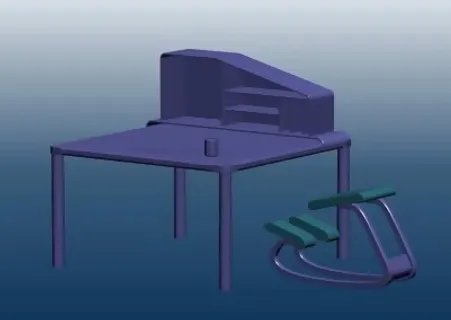 椅子，桌子，家具家居用品3d家具模...