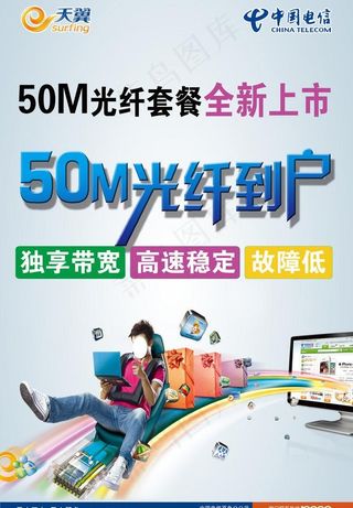 中国电信宣传海报图片