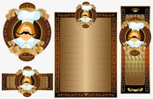 精美金色高档菜单模板 精美金色高档菜单模板