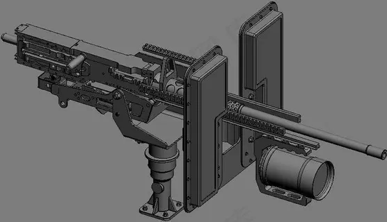 重机枪机械模型