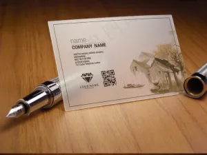 最新江南古镇旅游客栈名片PVC名片...