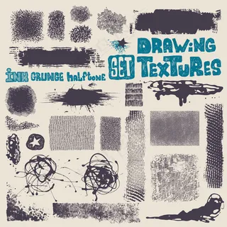 手绘线稿贴图3-矢量素材