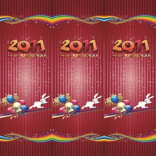 春节墙体包柱图片