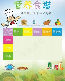 营养食谱图片 营养食谱图片