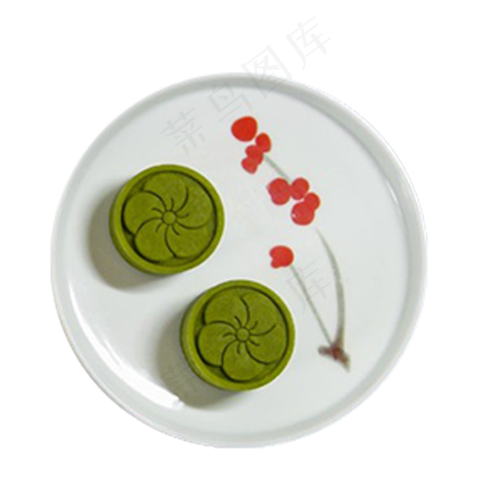 绿豆糕食物甜食PNG免扣素材psd模版下载