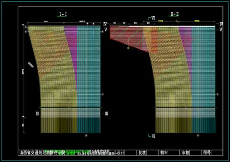 桥墩墩身钢筋构造图cad素材