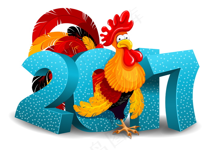 2017鸡年新年图片