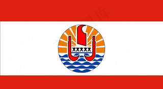 法属波利尼西亚的矢量图像的旗帜