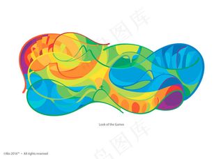 奥运会视觉形象矢量素材