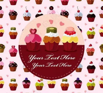 卡通蛋挞矢量素材