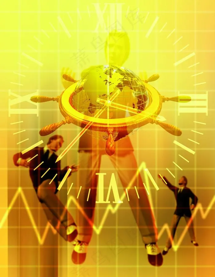 高科技背景 飞行的人 地球图片